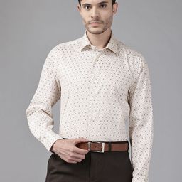 Blackberrys Cotton Printed Slim Fit Formal Shirt-image-18