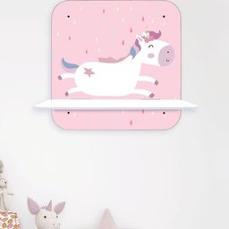 RANDOM Pink & White Fun Horse Wall Shelf-20