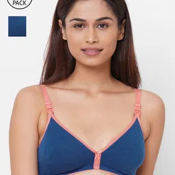 Inner Sense Pack of 2 Blue Solid Non-Wired Non Padded Maternity Sustainable Bra IMB006A_6A-picture-32