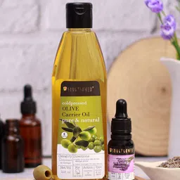 Soulflower Unisex Olive Oil 225 ml & Lavender Essential Oil 15ml-image-24