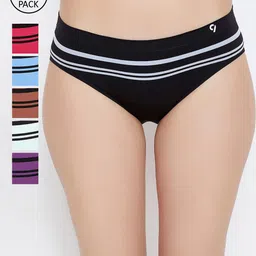 C9 AIRWEAR Women Pack Of 6 Assorted Basic Briefs P1117-image-78