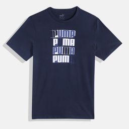 Puma Boys Brand Logo Lab Youth Printed Knitted Pure Cotton T-shirt-image-26