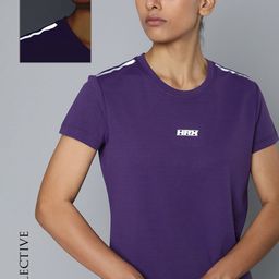 HRX by Hrithik Roshan Brand Logo Printed Running T-shirt-image-50
