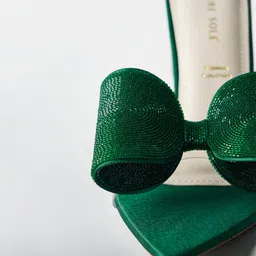 Signature Sole Embellished Party Block Sandals-picture-0