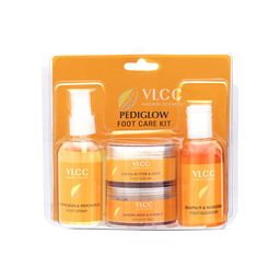 VLCC Pedi Glow Foot Care Kit for Cleanse, and Disinfect Foot Crack - 200ml + 100g-32