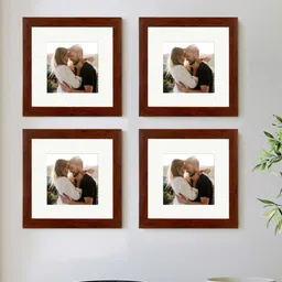 Art Street Set of 4 Maroon & White Wall Photo Frames-image-100