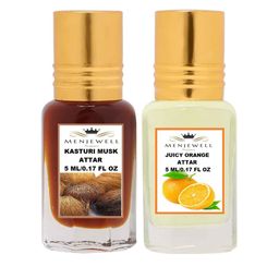 Menjewell Unisex Kasturi Musk Set Of 2 Attar-45
