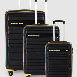 WROGN Set of 3 Flow Trolley Suitcases in Cabin Medium & Large - Volume 204 litres image 1