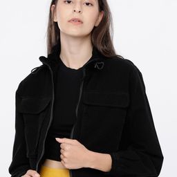 Tokyo Talkies Women Black Solid Tailored Jacket-image-88