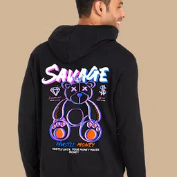 BAESD Graphic Printed Hooded Fleece Pullover-picture-45
