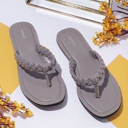 CORSICA Women Braided Straps Open Toe Flats-51