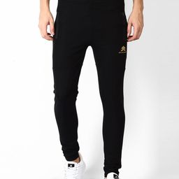 OFF LIMITS Men Black Solid Straight-Fit Trackpants-image-33