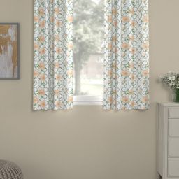 ROSARA HOME White Printed Single Window Curtain-image-36