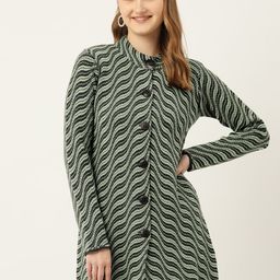 American Eye Women Self-Design Longline Cardigan-picture-56