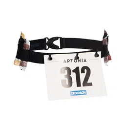 Aptonia By Decathlon Unisex Black Short-distance Triathlon Race Number Belt-image-52