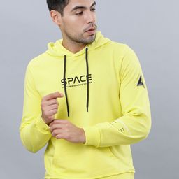 HIGHLANDER Men Yellow Printed Hooded Sweatshirt-image-23