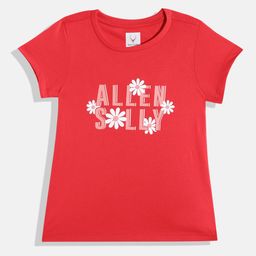 Allen Solly Junior Girls Brand Logo Print T-shirt-image-55