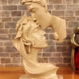TIED RIBBONS Beige Couple Face Figurine Showpiece-image-55
