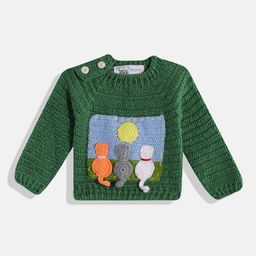 CHUTPUT Kids Conversational Crochet Woollen Pullover-image-56