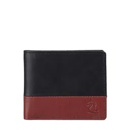 Kara Men Black & Brown Colourblocked Leather Two Fold Wallet-image-63