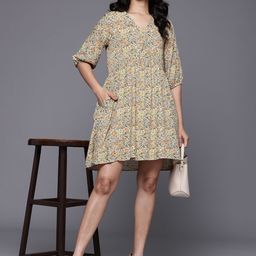 Allen Solly Woman Floral Printed Fit & Flare Dress-image-46