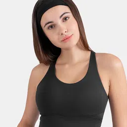 STRCH Solid Medium Coverage Removable Padding Bra-0