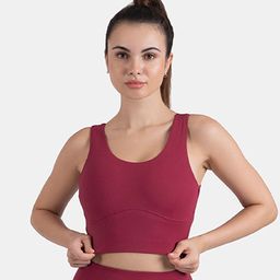STRCH Removable Padding Full Coverage Workout Bra-15