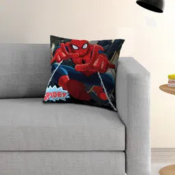 Athom Trendz Red Printed Cushion with Cushion Cover-11