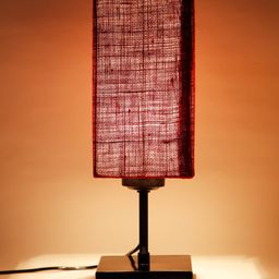 Devansh Maroon Solid Traditional Buffet Table Lamp-40