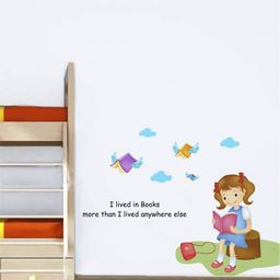 rawpockets Blue & Pink Kids Room Motivation Quotes Wall Sticker-image-101