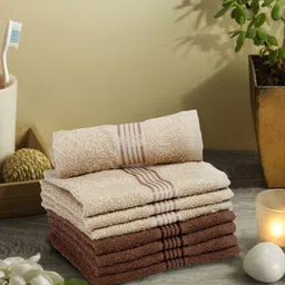 BIANCA Set Of 8 Solid 380 GSM Cotton Face Towels-36