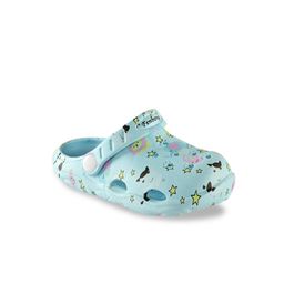 Yellow Bee Kids Blue Printed Clogs-picture-37