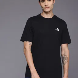 ADIDAS Men Solid Pure Cotton T-shirt-image-40