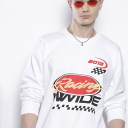 boohooMAN Typography Printed Round Neck Sweatshirt-image-24