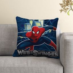 Marvel Blue & Red Spider Man Single Square Cushion Cover-41