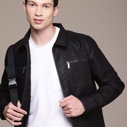 WROGN Spread Collar Biker Jacket-image-15