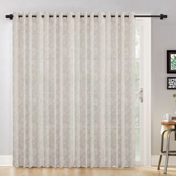 HOSTA HOMES Cream-Coloured Set of 4 Geometric Long Door Curtain-3