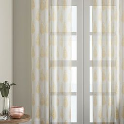 Soumya Yellow & Off-White Long Door Curtain-image-61