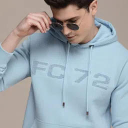 French Connection Brand Logo Embroidered Hooded Sweatshirt-image-90