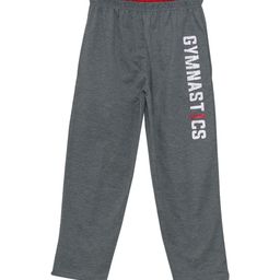 SWEET ANGEL Boys Charcoal Grey & White Solid Straight-Fit Track Pants-image-92