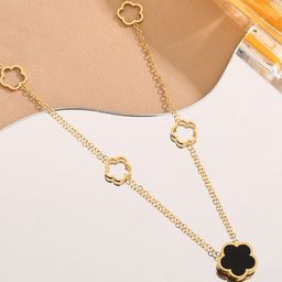 MYKI Stainless Steel Gold-Plated Clover Chain-image-77