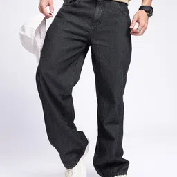 glitchez Men Light Fade Wide Leg Jeans-image-36