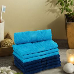 BIANCA Set of 8 Solid 380GSM Cotton Face Towels-17