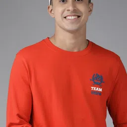 U.S. Polo Assn. Men Red Solid Pullover Sweatshirt-picture-31