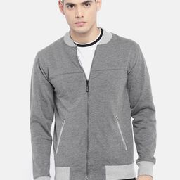 ARISE Men Grey Solid Sweatshirt-image-31