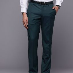 Louis Philippe Men Slim Fit Formal Trousers-picture-0