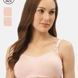 Inner Sense Pack Of 3 Solid Antimicrobial Sustainable Soft Nursing Bra with Removable Pads-image-88