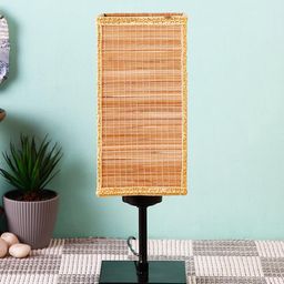 Devansh Beige Solid Bamboo Column Lamp-43