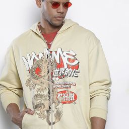 boohooMAN Graphic Printed Hooded Open Front Sweatshirt-picture-12