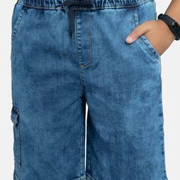 KiddoPanti Boys Washed Denim Shorts-picture-43